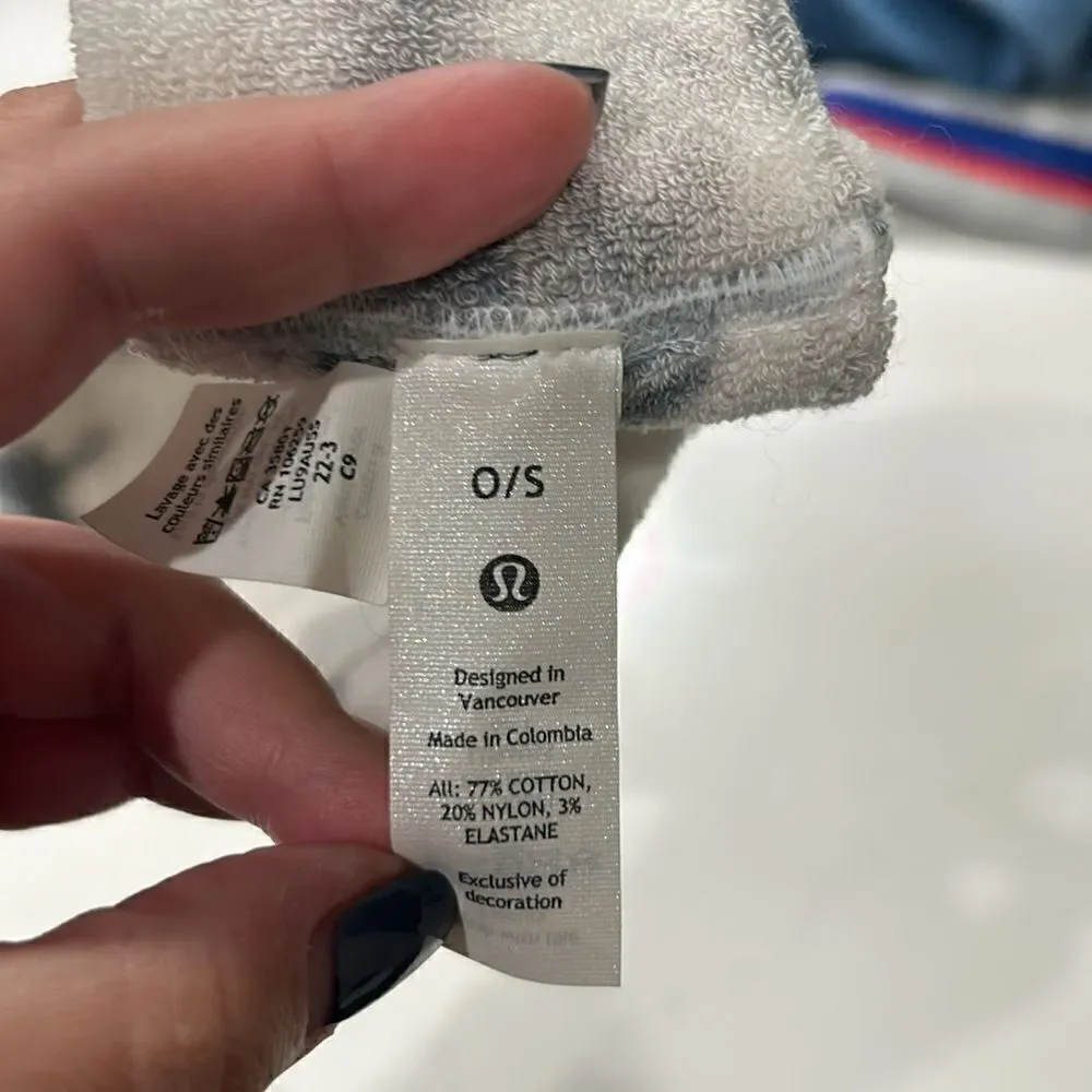 Lululemon Sports Headband: Gray & White